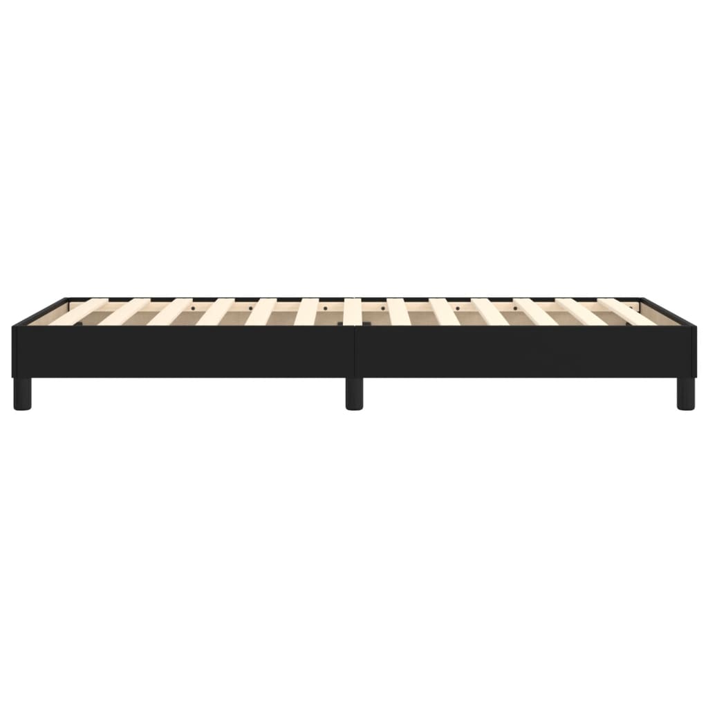 Okvir za krevet s oprugom crni 100x200 cm od umjetne kože