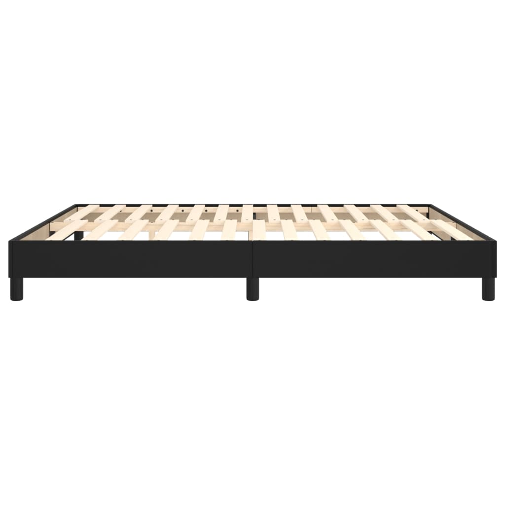 Okvir za krevet s oprugom crni 180x200 cm od umjetne kože