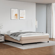 Okvir za krevet s oprugom boja cappuccina 180x200 cm od umjetne kože