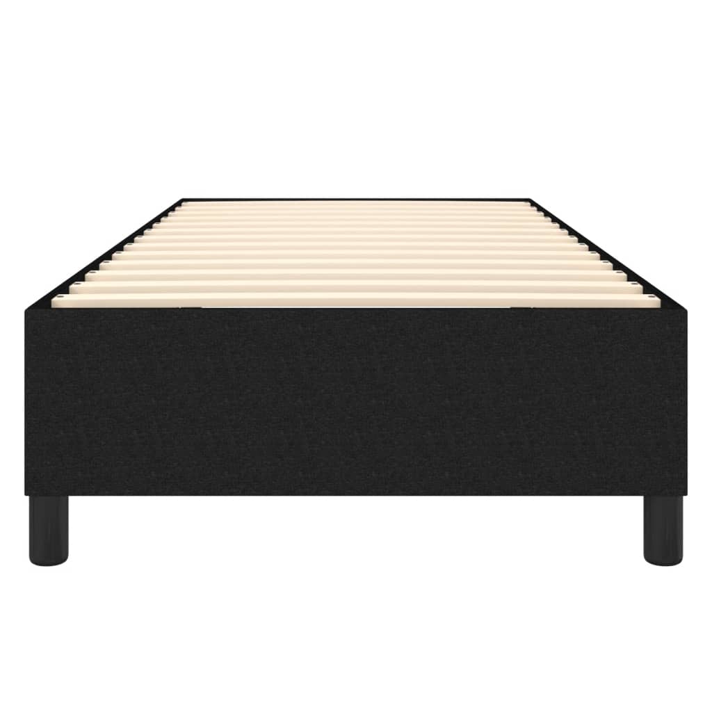 Okvir za krevet s oprugom crni 80x200cm od tkanine