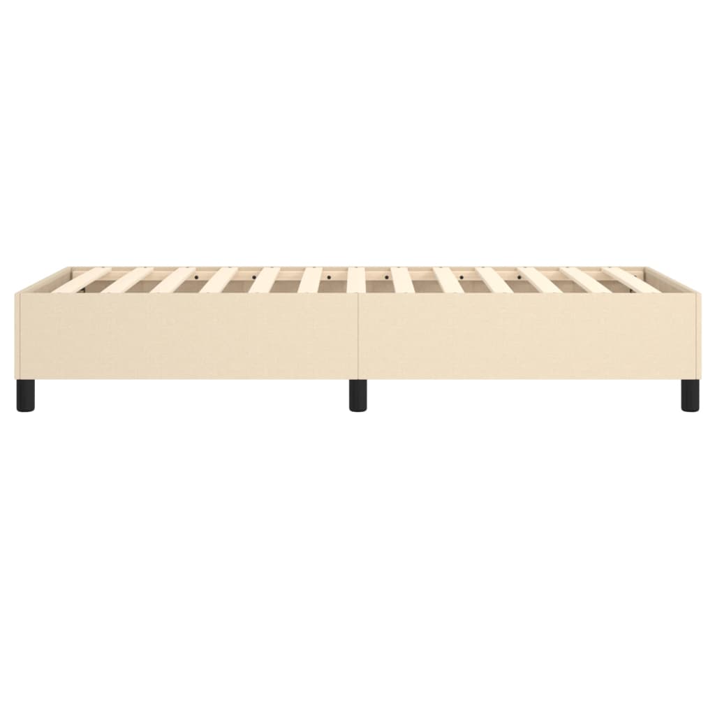 Okvir za krevet s oprugom krem 90x200cm od tkanine