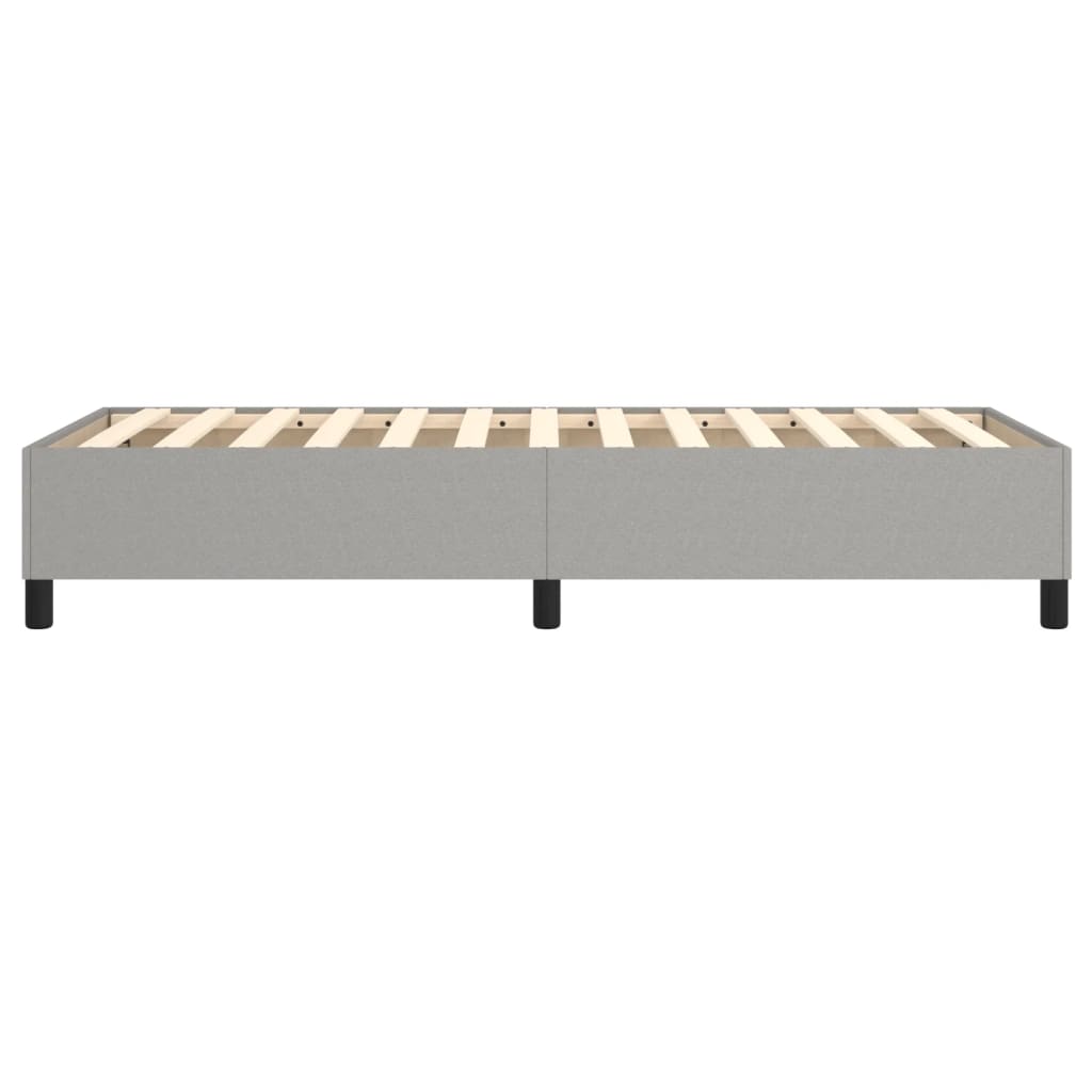 Okvir za krevet s oprugom svjetlosivi 100x200 cm od tkanine