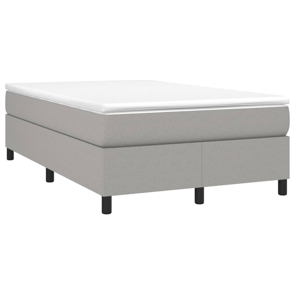 Okvir za krevet s oprugom svjetlosivi 120 x 200 cm od tkanine