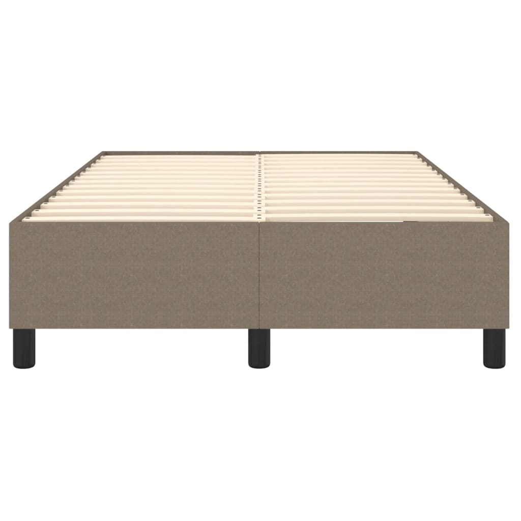 Okvir za krevet s oprugom smeđesivi 120 x 200 cm od tkanine