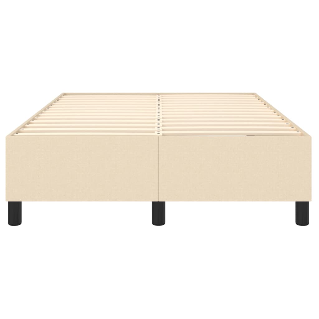 Okvir za krevet s oprugom krem 120 x 200 cm od tkanine