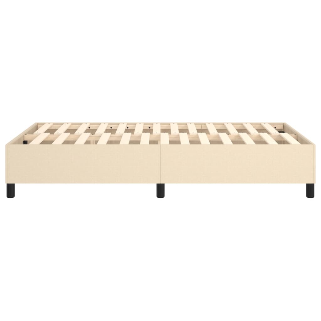 Okvir za krevet s oprugom krem 120 x 200 cm od tkanine