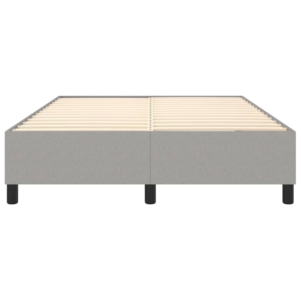 Okvir za krevet s oprugom svjetlosivi 140 x 190 cm od tkanine