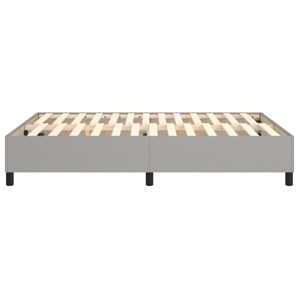 Okvir za krevet s oprugom svjetlosivi 140 x 190 cm od tkanine