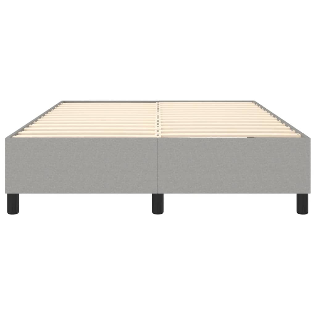 Okvir za krevet s oprugom svjetlosivi 140x200 cm od tkanine