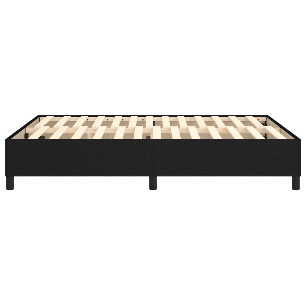 Okvir za krevet s oprugom crni 140x200 cm od tkanine