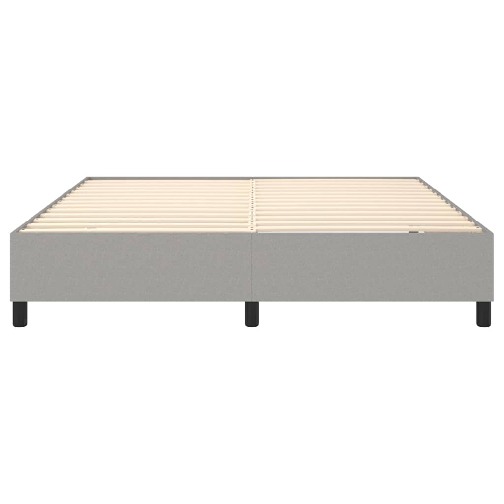 Okvir za krevet s oprugom svjetlosivi 160 x 200 cm od tkanine