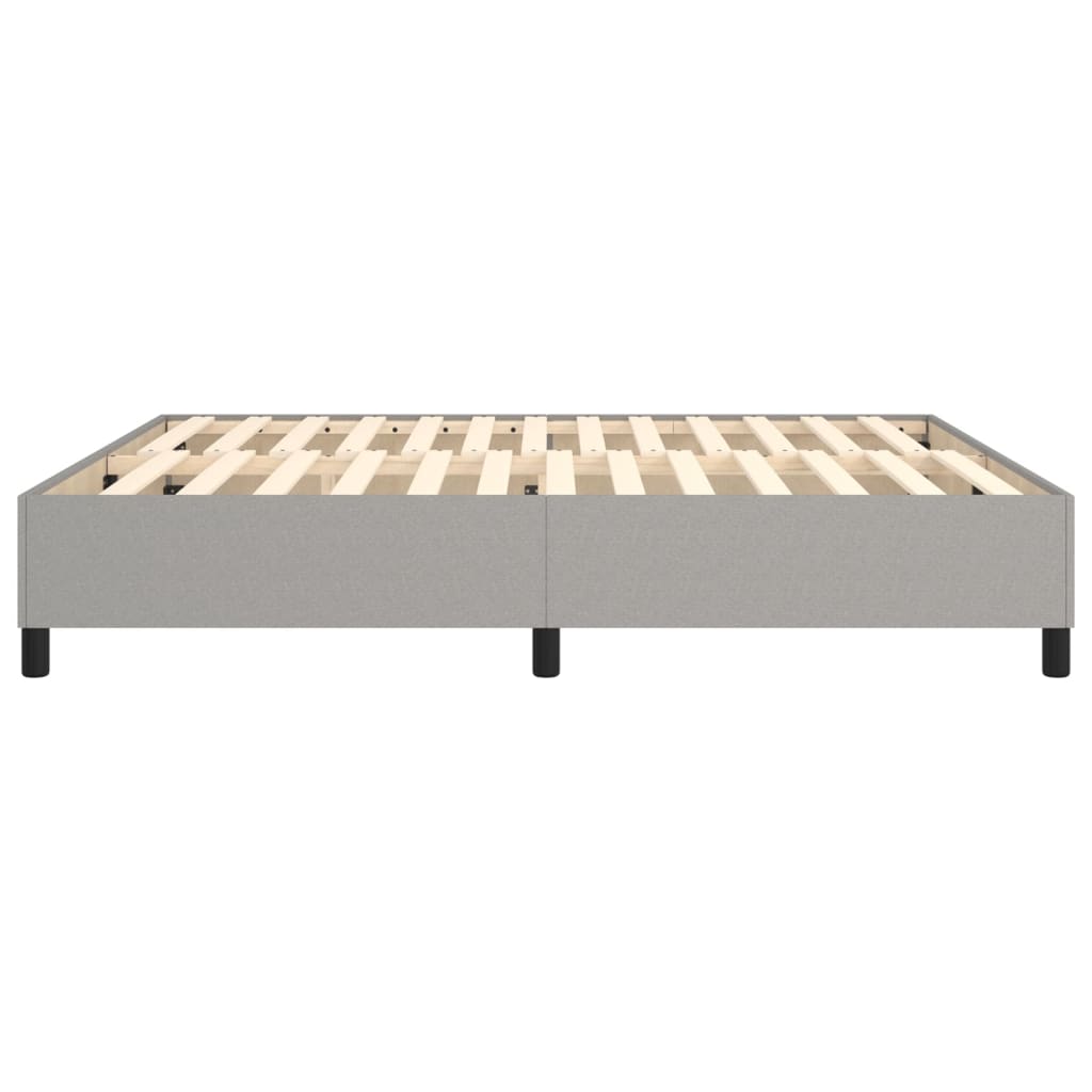 Okvir za krevet s oprugom svjetlosivi 160 x 200 cm od tkanine