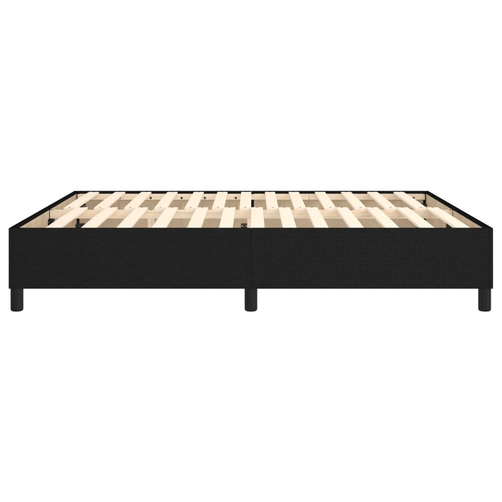 Okvir za krevet s oprugom crni 160x200 cm od tkanine
