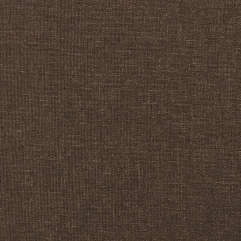Okvir za krevet s oprugom tamnosmeđi 160x200 cm od tkanine