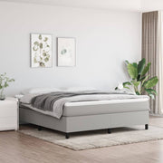 Okvir za krevet s oprugom svjetlosivi 180x200 cm od tkanine