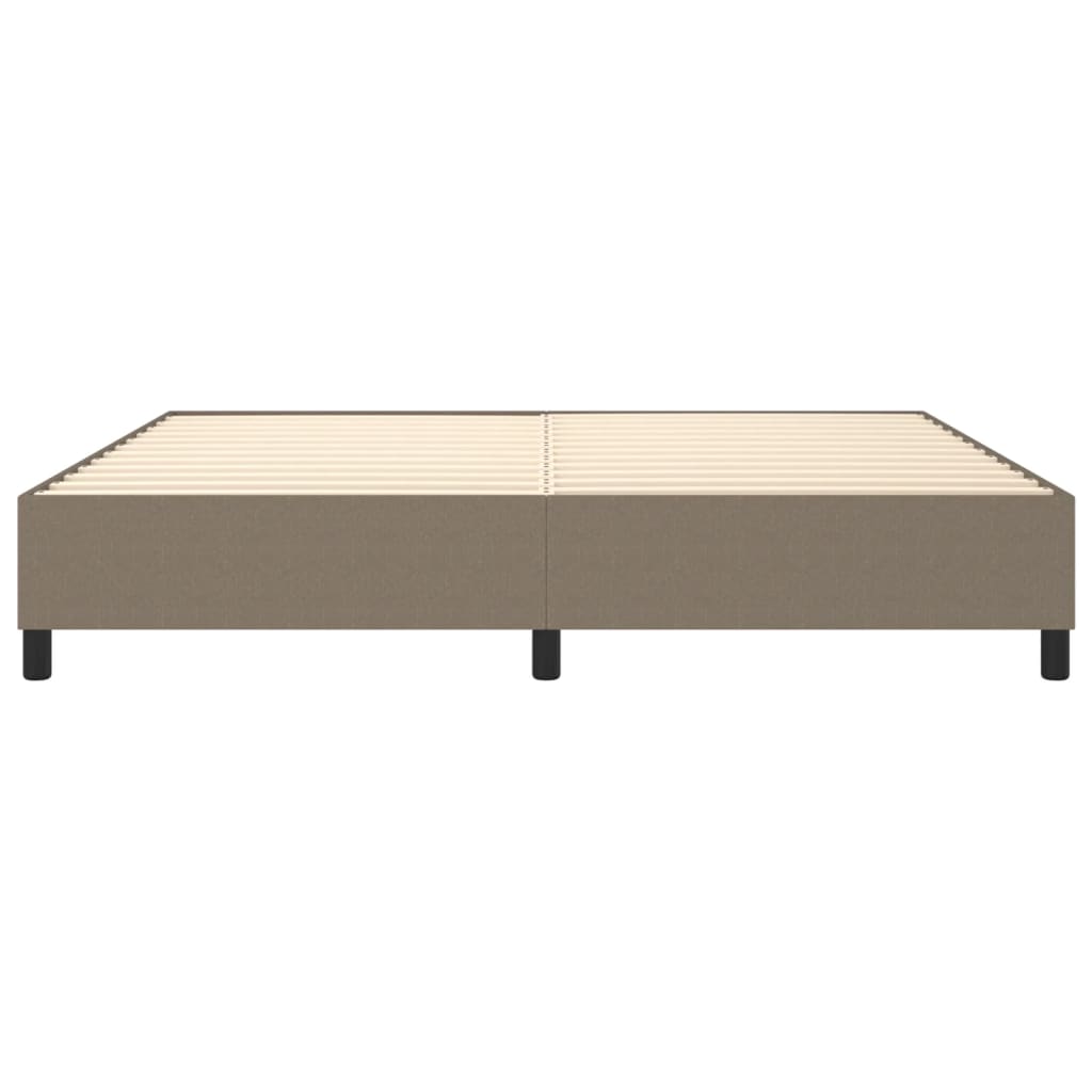 Okvir za krevet s oprugom smeđesivi 200x200 cm od tkanine