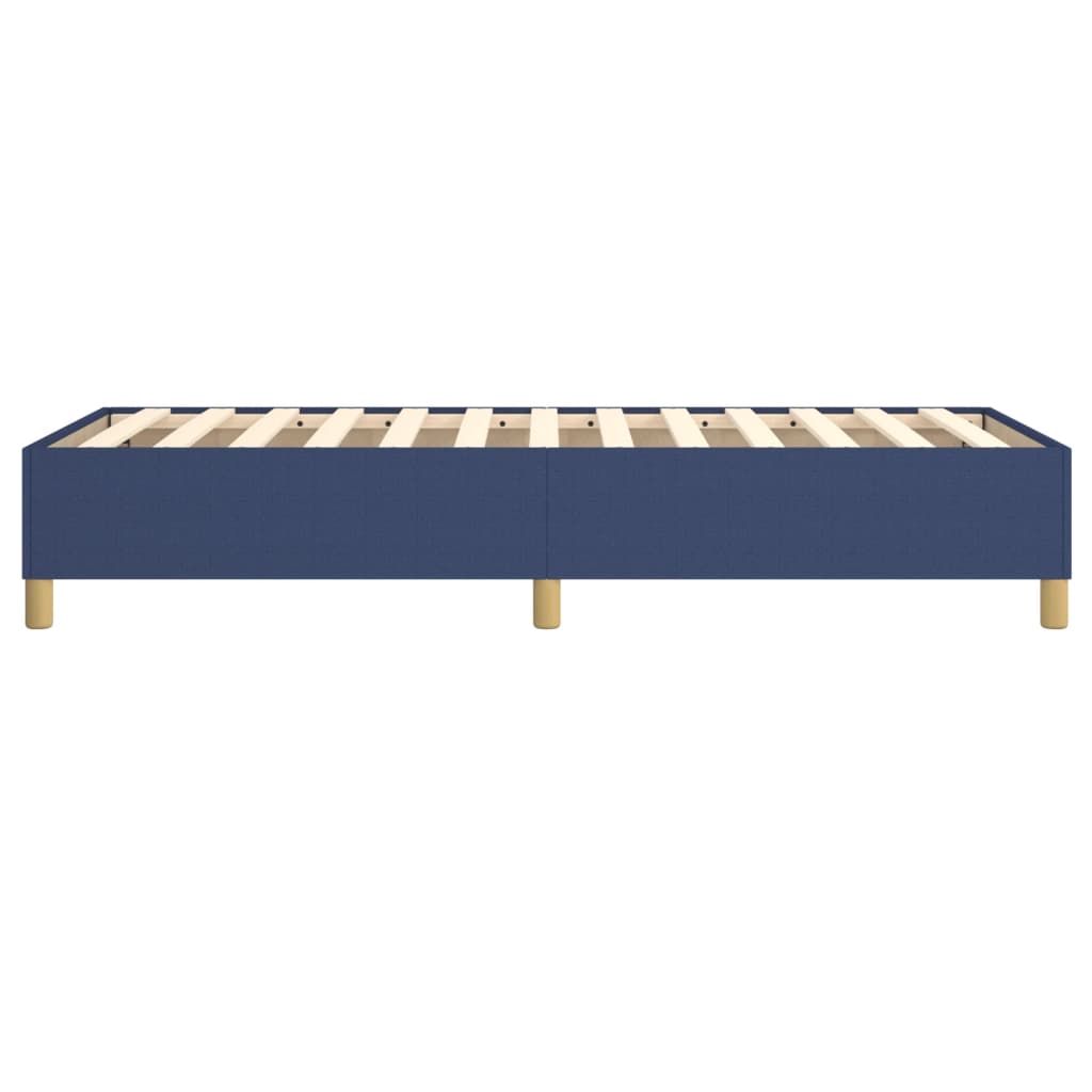 Okvir za krevet s oprugom plava 90x190cm od tkanine