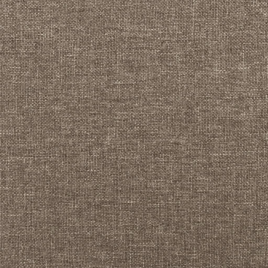 Okvir za krevet s oprugom smeđesivi 90x200cm od tkanine
