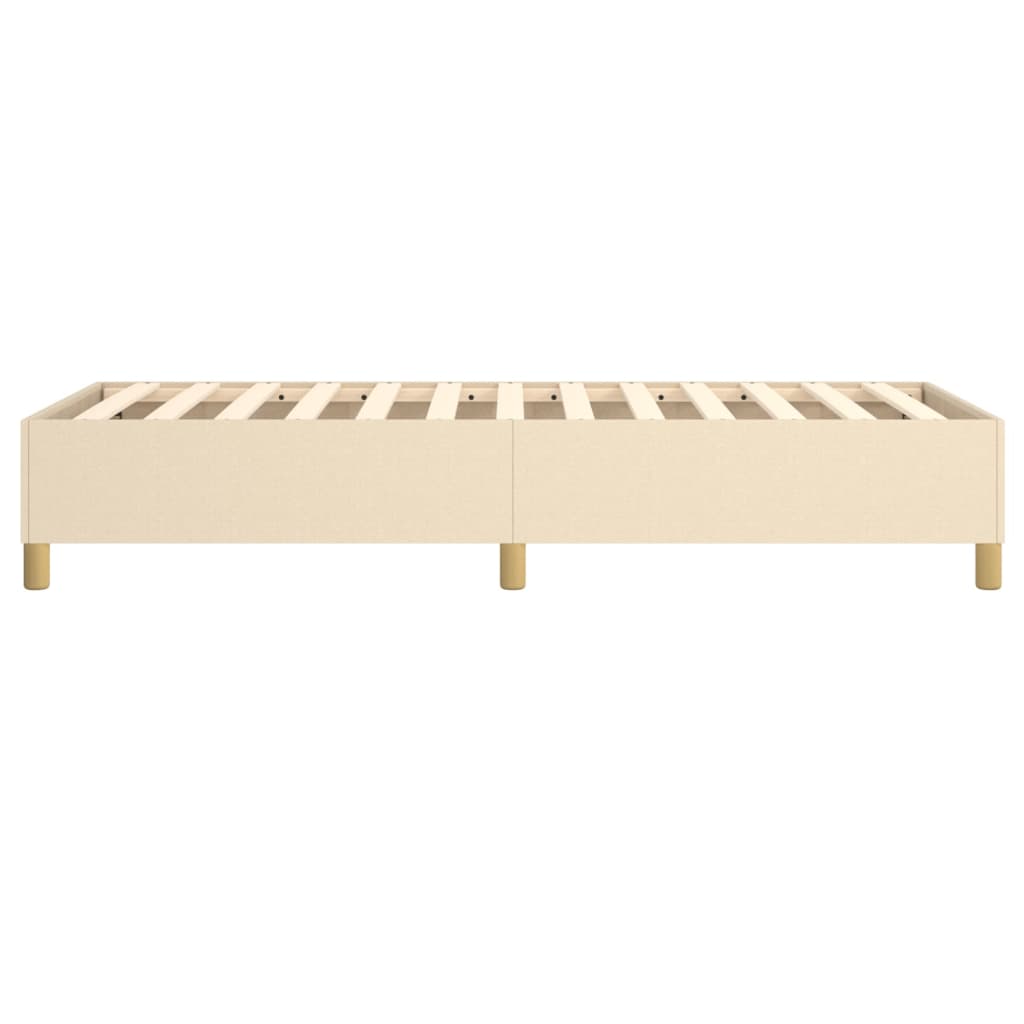 Okvir za krevet s oprugom krem 90x200cm od tkanine
