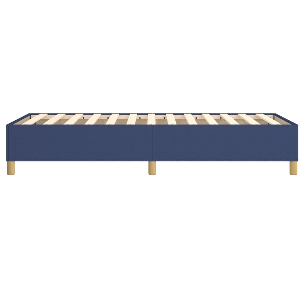 Okvir za krevet s oprugom plava 90x200cm od tkanine