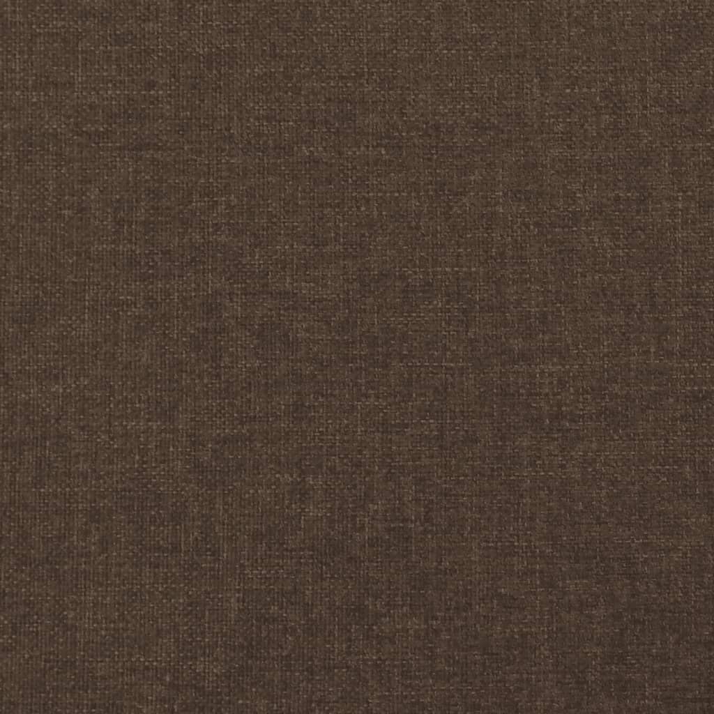 Okvir za krevet s oprugom tamnosmeđi 100x200 cm od tkanine