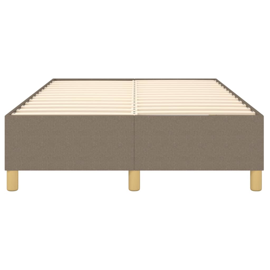 Okvir za krevet s oprugom smeđesivi 120 x 200 cm od tkanine
