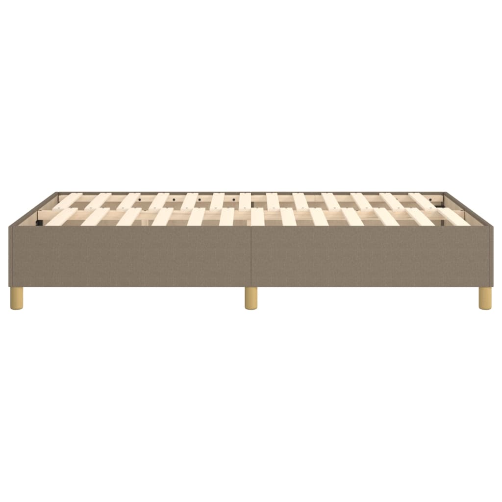 Okvir za krevet s oprugom smeđesivi 120 x 200 cm od tkanine