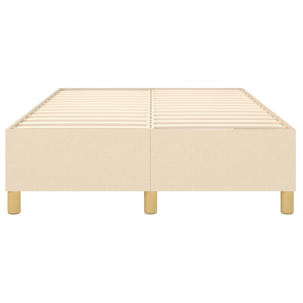Okvir za krevet s oprugom krem 120 x 200 cm od tkanine