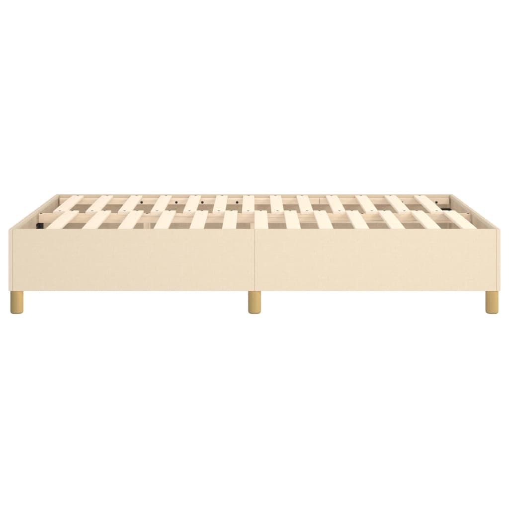 Okvir za krevet s oprugom krem 120 x 200 cm od tkanine