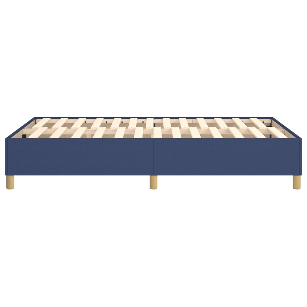 Okvir za krevet s oprugom plava 120x200 cm tkanina