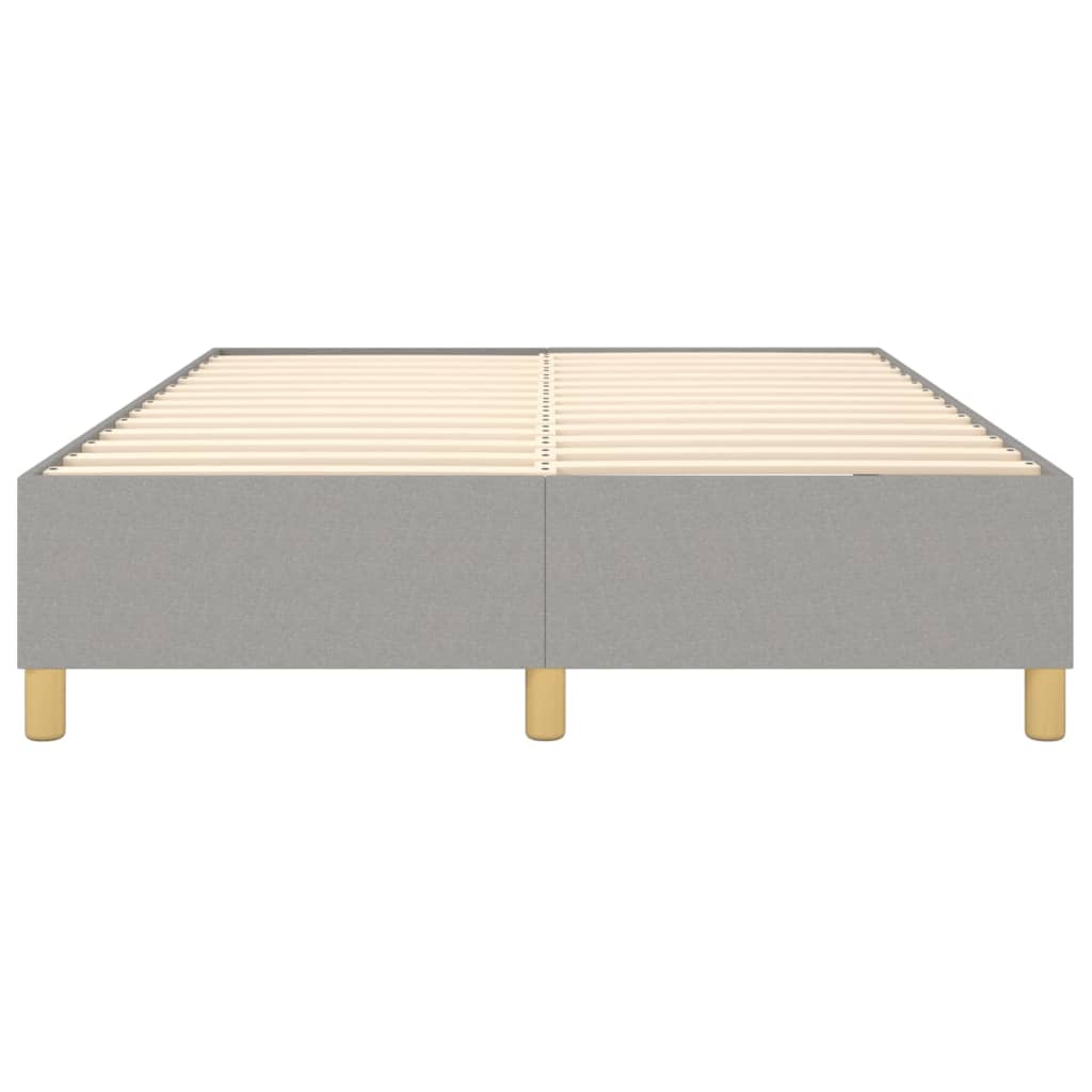 Okvir za krevet s oprugom svjetlosivi 140 x 190 cm od tkanine