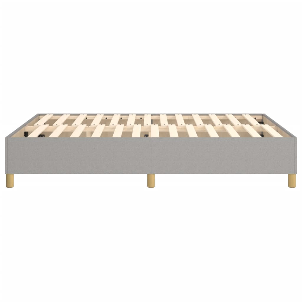 Okvir za krevet s oprugom svjetlosivi 140 x 190 cm od tkanine