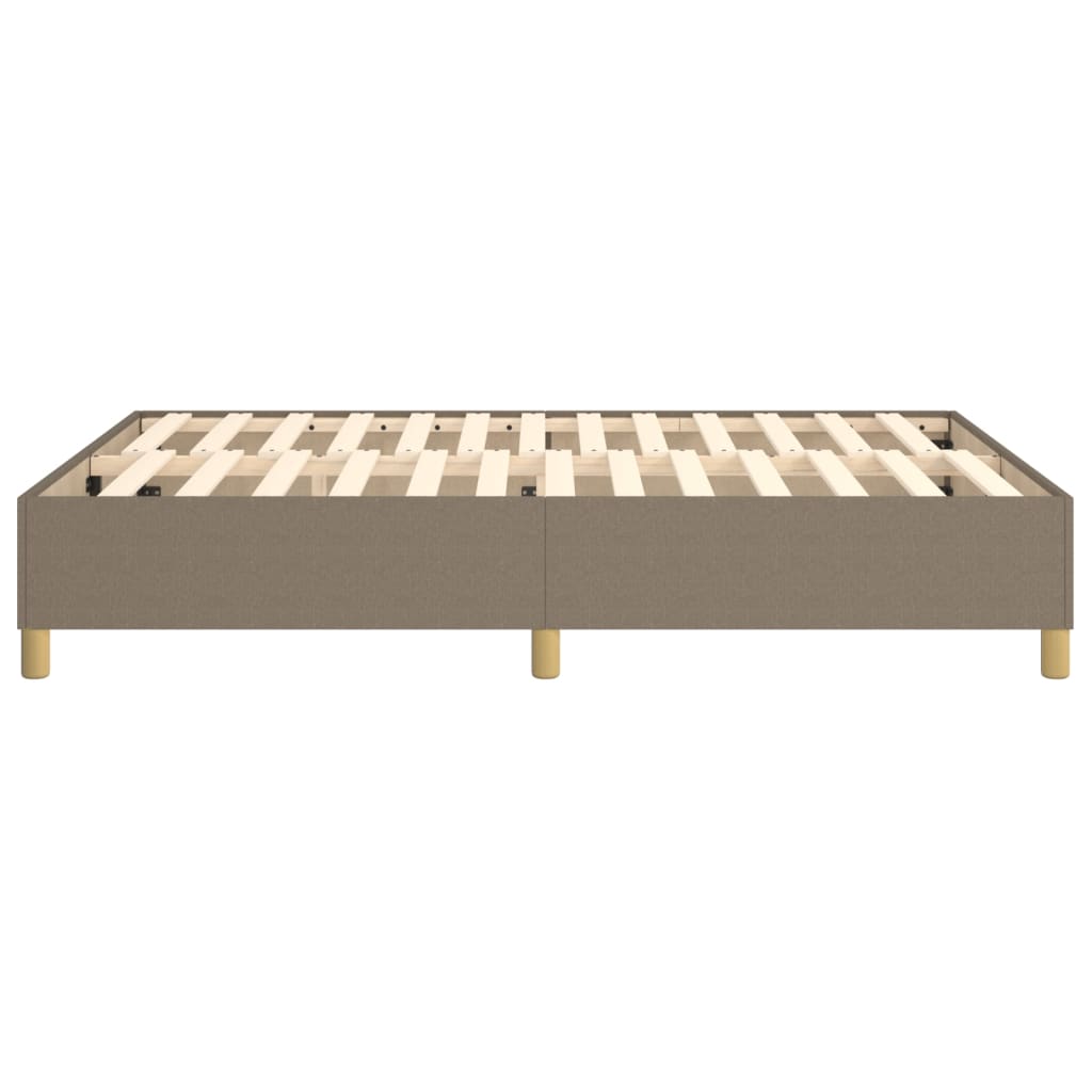 Okvir za krevet s oprugom smeđesivi 140 x 190 cm od tkanine