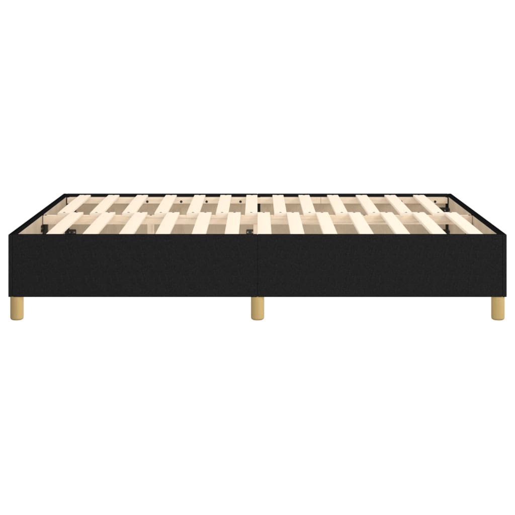Okvir za krevet s oprugom crni 140x200 cm od tkanine