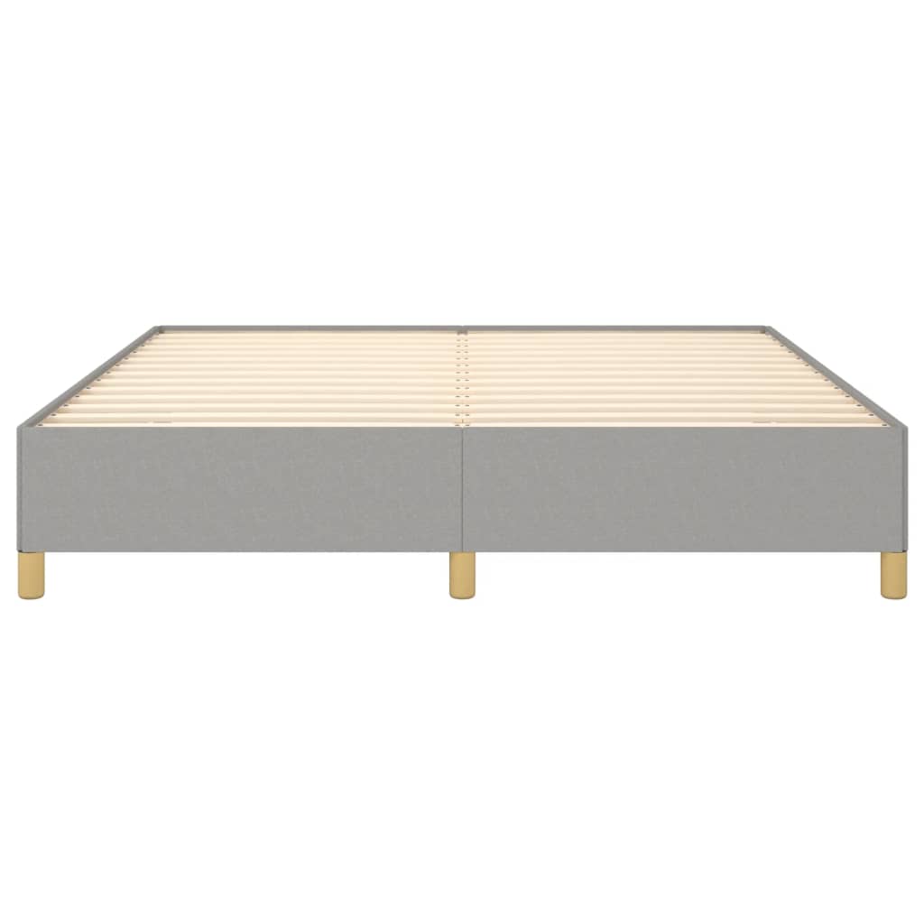 Okvir za krevet s oprugom svjetlosivi 160 x 200 cm od tkanine