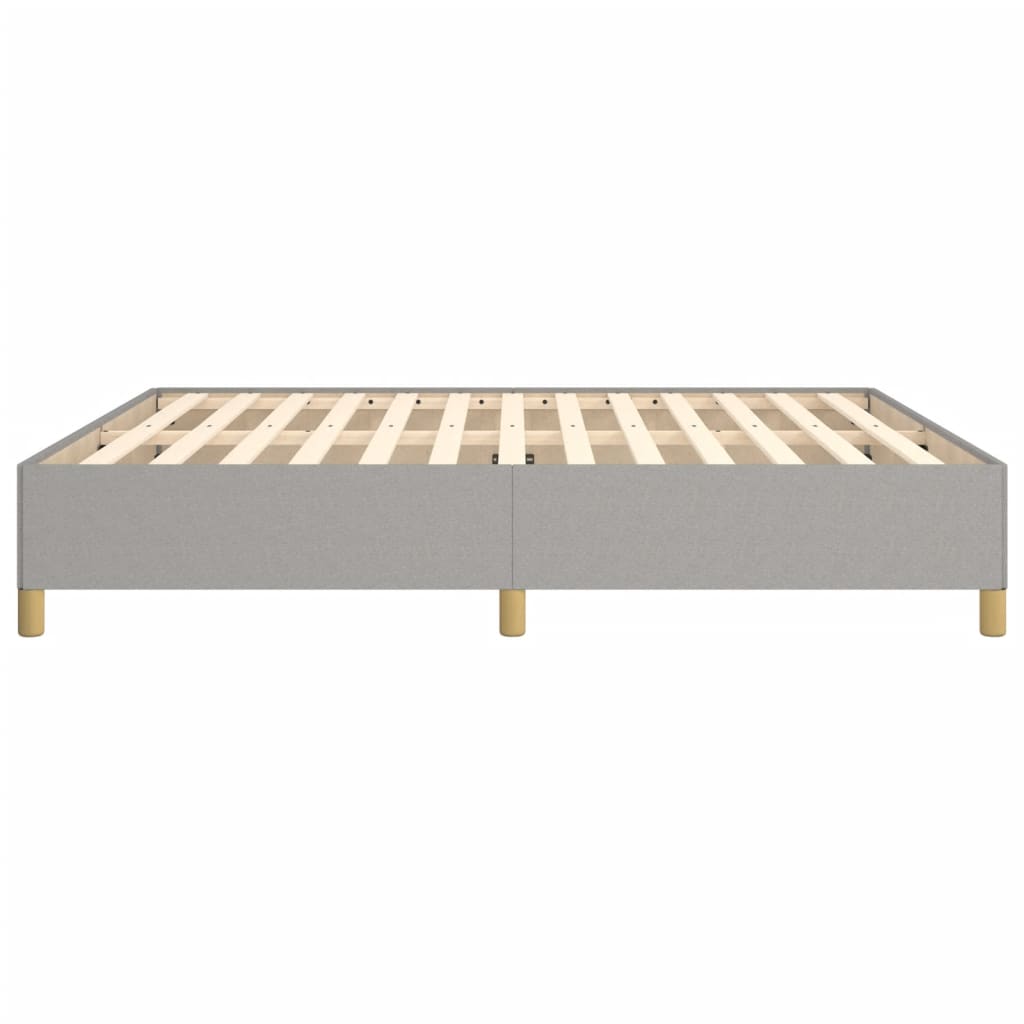 Okvir za krevet s oprugom svjetlosivi 160 x 200 cm od tkanine