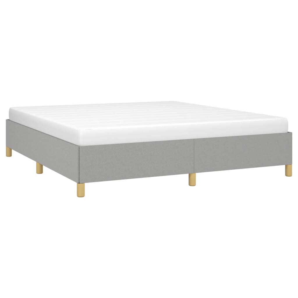 Okvir za krevet s oprugom svjetlosivi 180x200 cm od tkanine