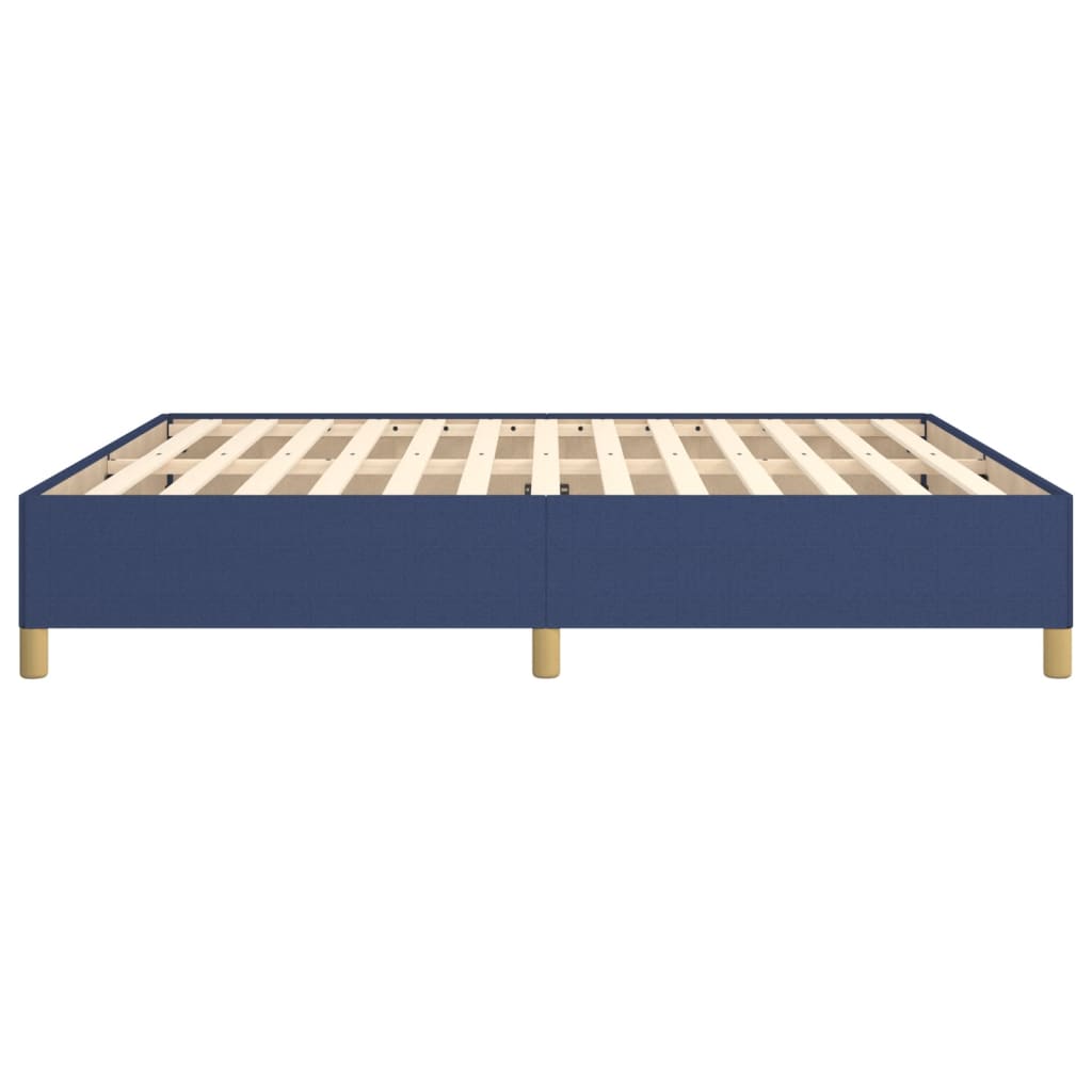 Okvir za krevet s oprugom plavi 180x200 cm od tkanine