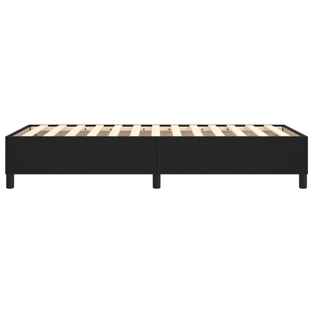 Okvir za krevet s oprugom crni 100x200 cm od umjetne kože