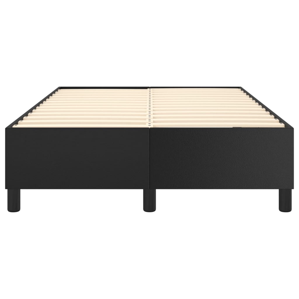 Okvir za krevet s oprugom crni 120 x 200 cm od umjetne kože