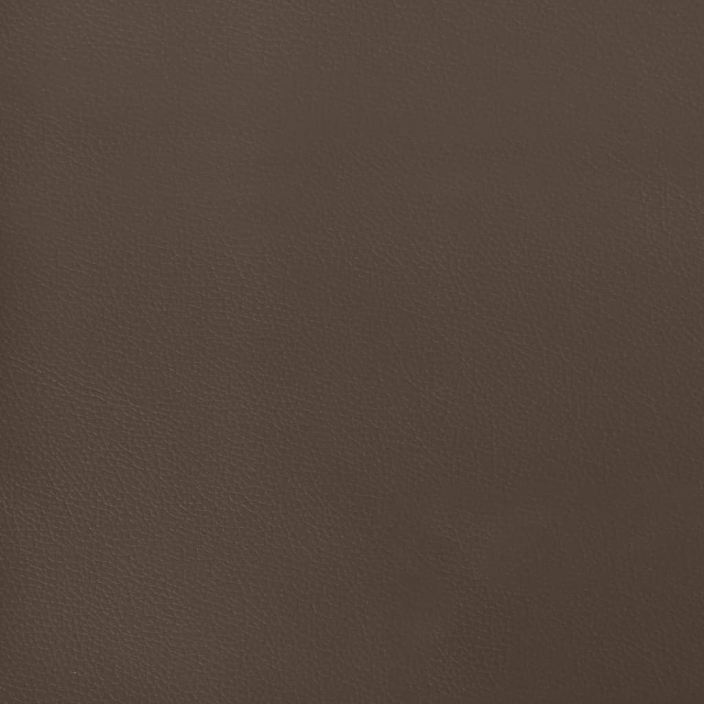 Okvir za krevet s oprugom smeđi 140x200 cm od umjetne kože