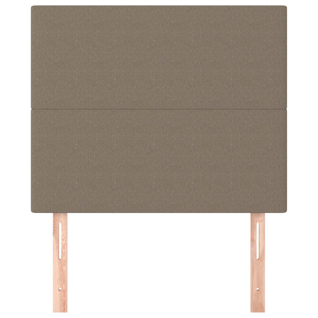 Uzglavlje boje taupe 80x5x118/128 cm tkanina