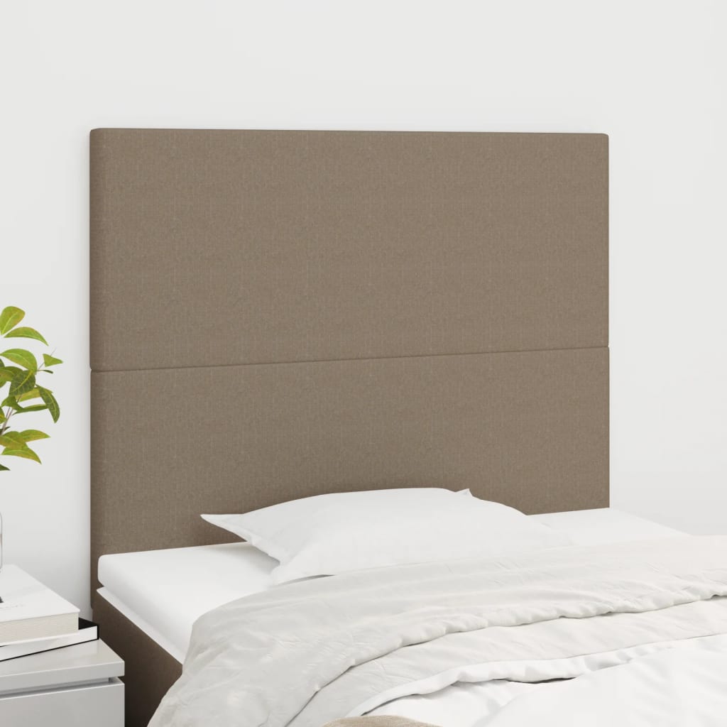 Uzglavlje boje taupe 80x5x118/128 cm tkanina