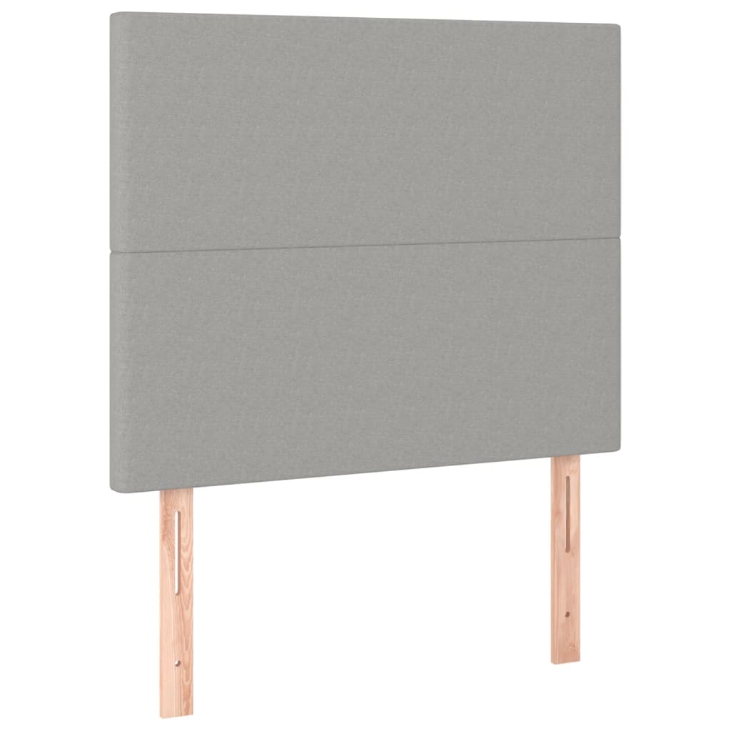 Uzglavlje svijetlosivo 90x5x118/128 cm tkanina