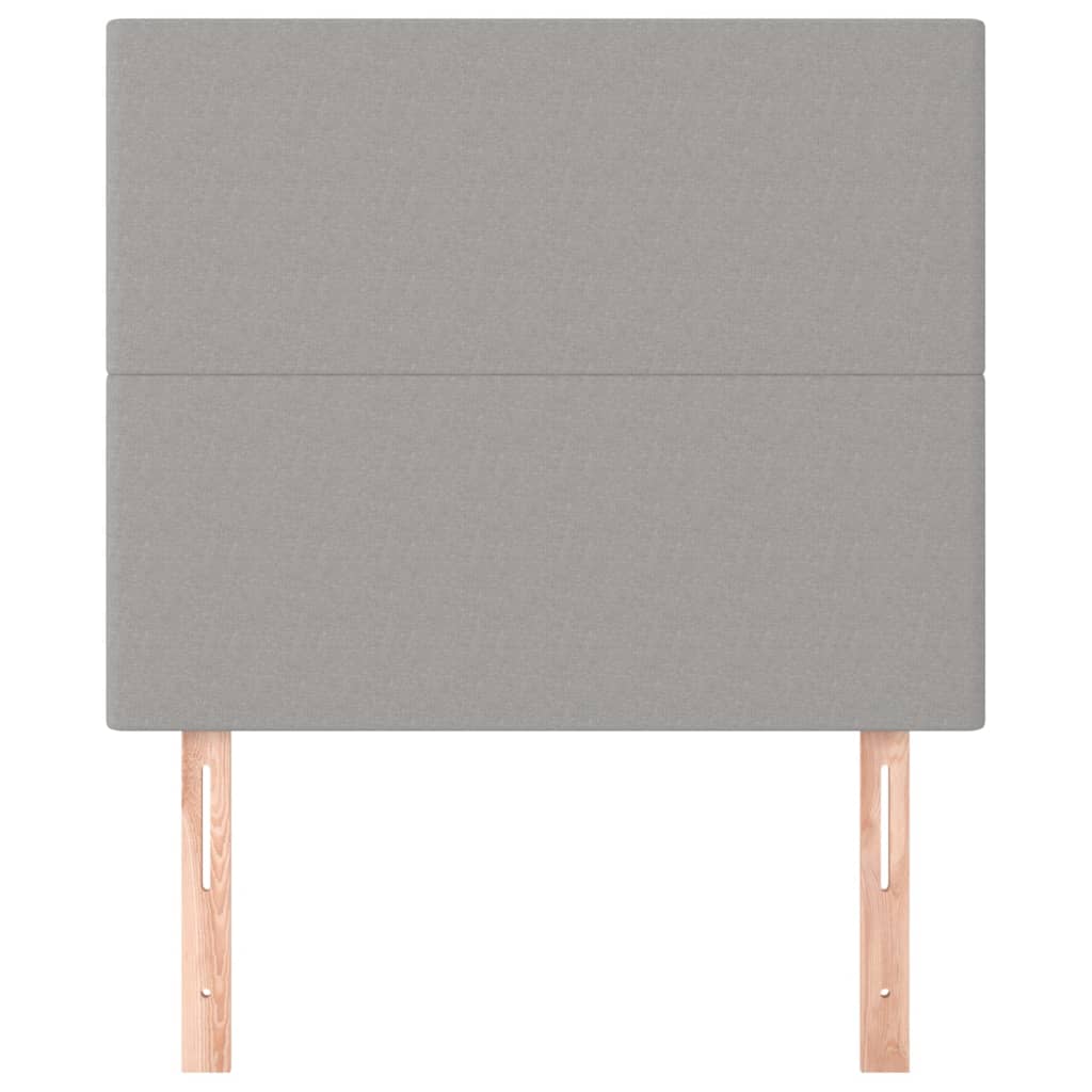 Uzglavlje svijetlosivo 90x5x118/128 cm tkanina