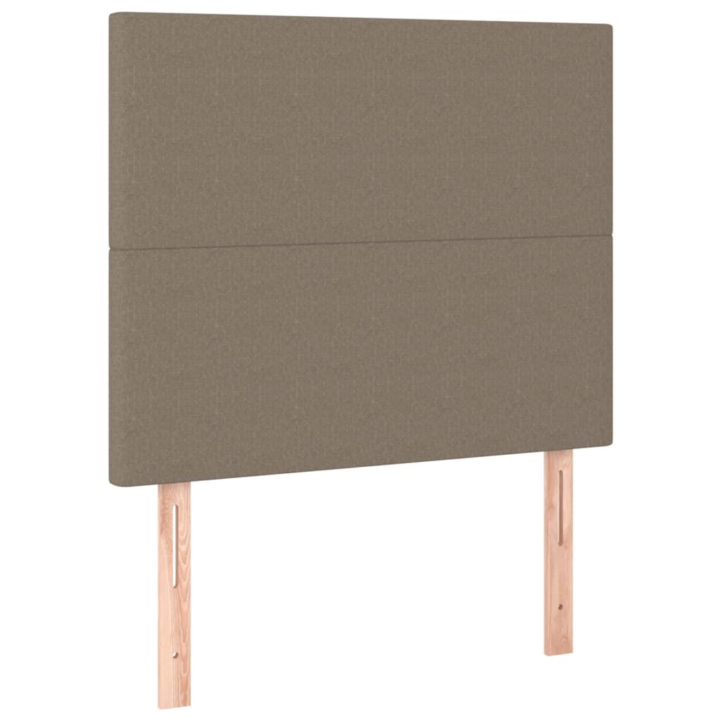 Uzglavlje boje taupe 90x5x118/128 cm tkanina