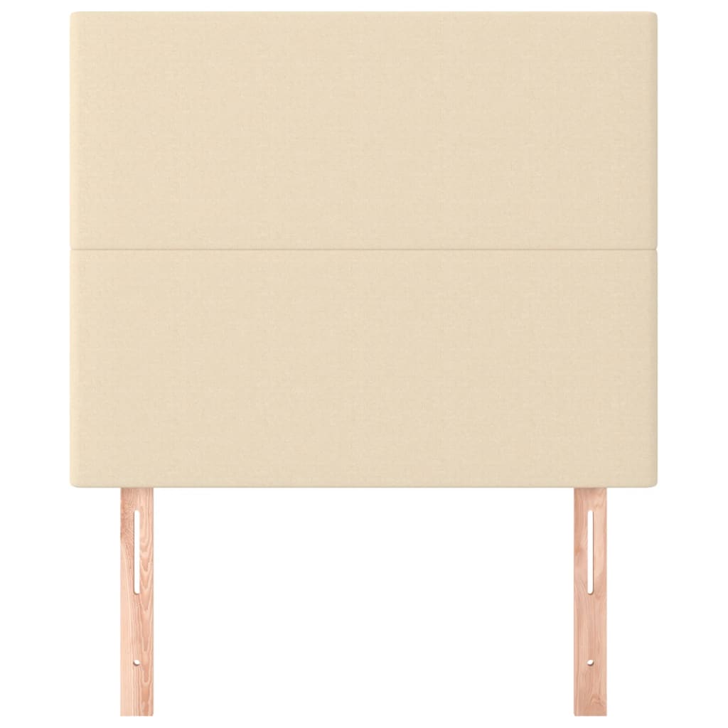 Uzglavlje krem boje 90x5x118/128 cm tkanina