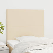 Uzglavlje krem boje 90x5x118/128 cm tkanina
