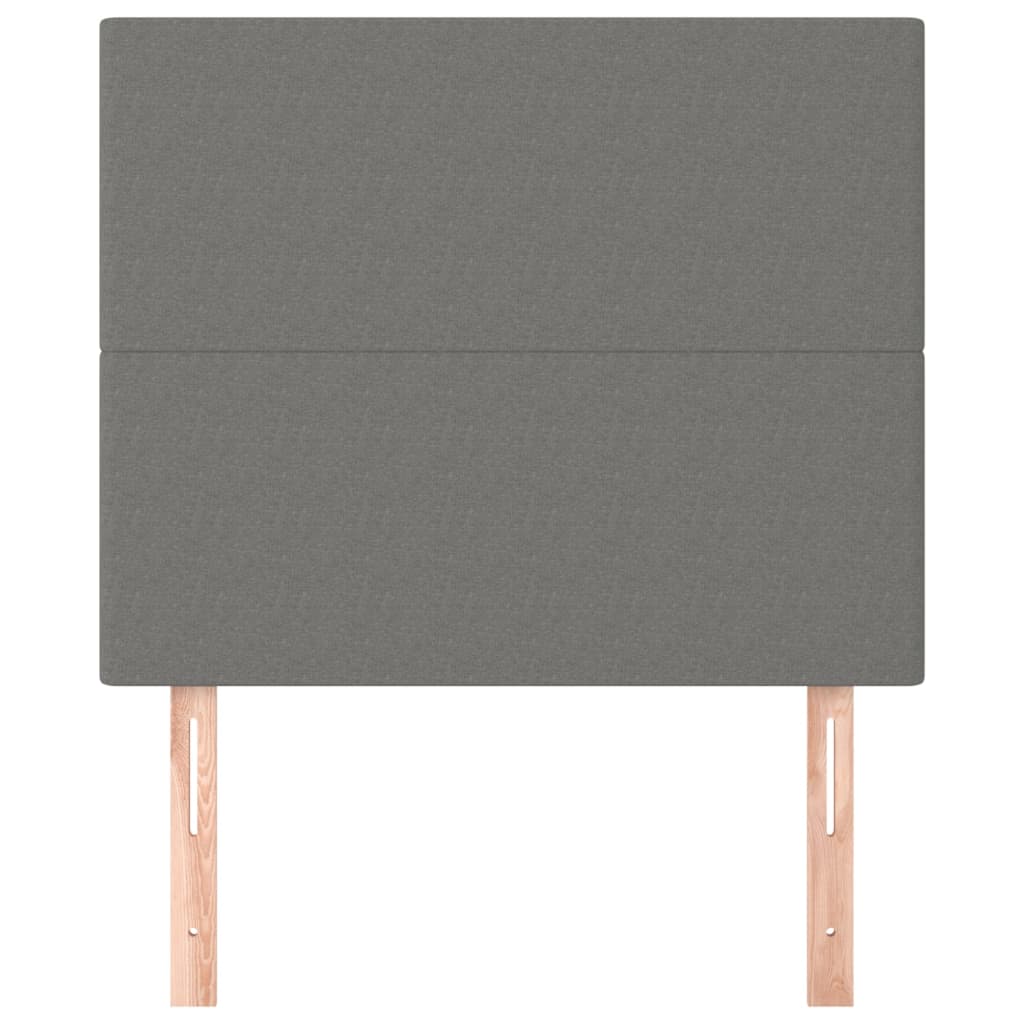 Uzglavlje tamno sivo 100x5x118/128 cm tkanina
