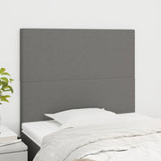Uzglavlje tamno sivo 100x5x118/128 cm tkanina